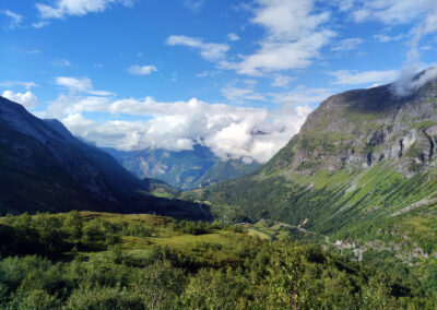 Abfahrt zum Geirangerfjord